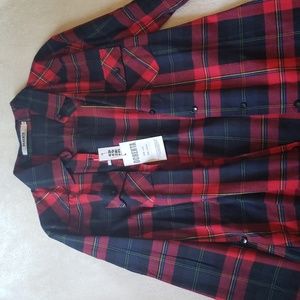 Ochenta XL Plaid Button Up